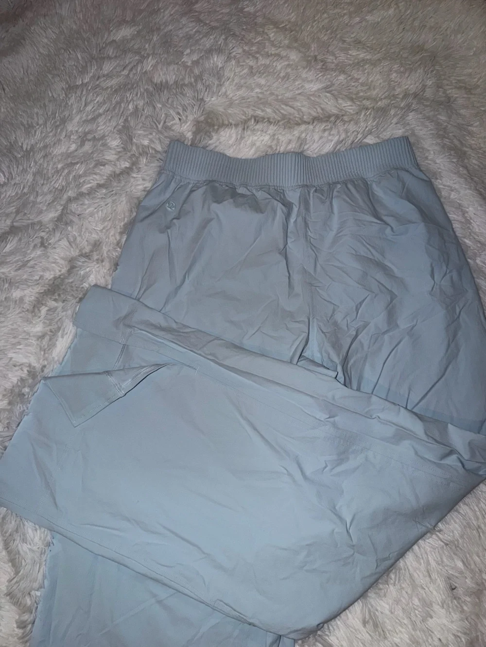 Lululemon Stretch Woven Wide-Leg High-Rise Pant Powder Blue size Large